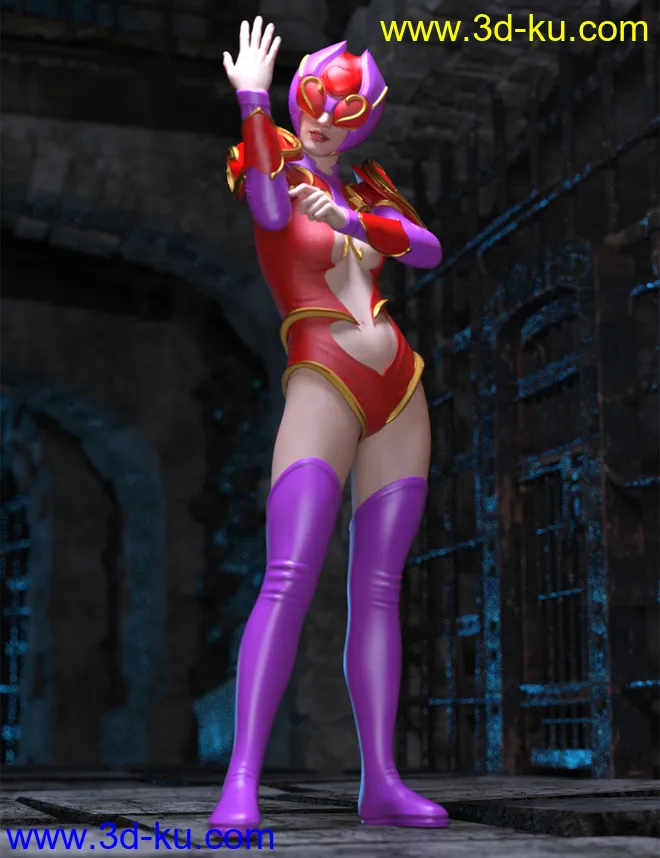 Angel Heart Outfit for Genesis 8 Females模型的图片5