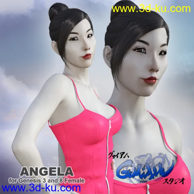 Angela for Genesis 3 and 8 Female模型的图片1