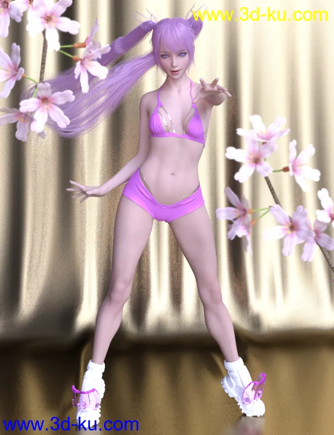 Anime Poses For Genesis 8 Female模型的图片1