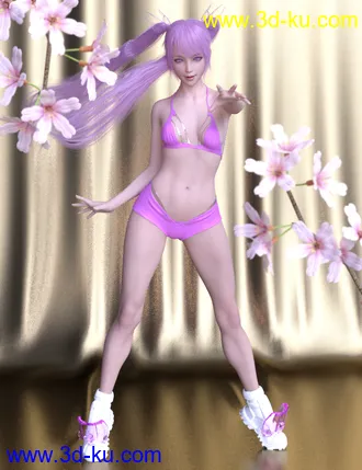 3D打印模型Anime Poses For Genesis 8 Female的图片