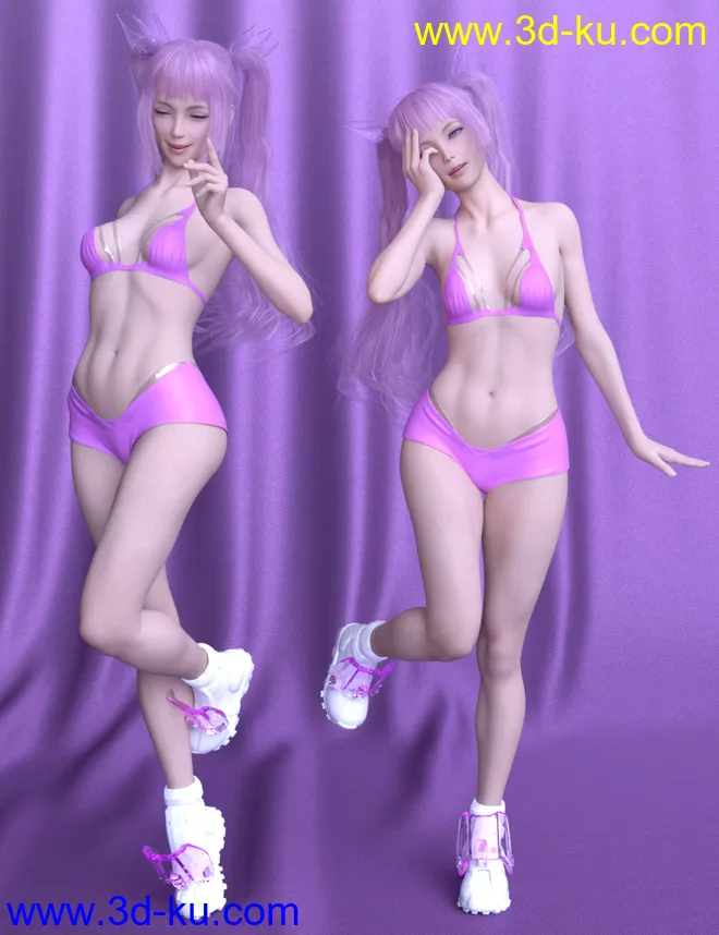 Anime Poses For Genesis 8 Female模型的图片2