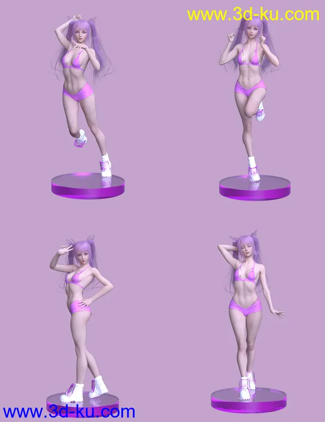 Anime Poses For Genesis 8 Female模型的图片4