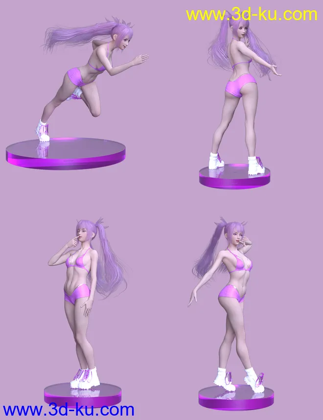 Anime Poses For Genesis 8 Female模型的图片6