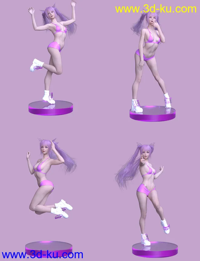 Anime Poses For Genesis 8 Female模型的图片7
