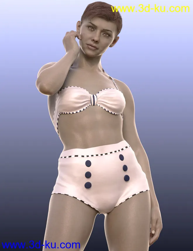 Anja HD for Genesis 8 Female模型的图片1