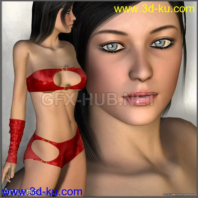 Annabel Clothing and Character for V4模型的图片1