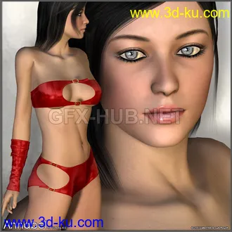 3D打印模型Annabel Clothing and Character for V4的图片