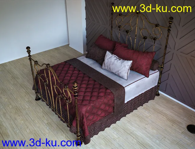 Antique Bed Textures模型的图片6