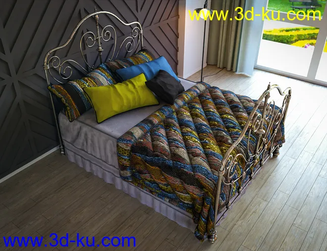 Antique Bed Textures模型的图片7