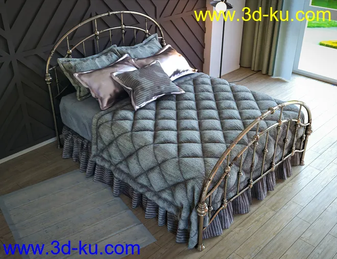 Antique Bed Textures模型的图片8