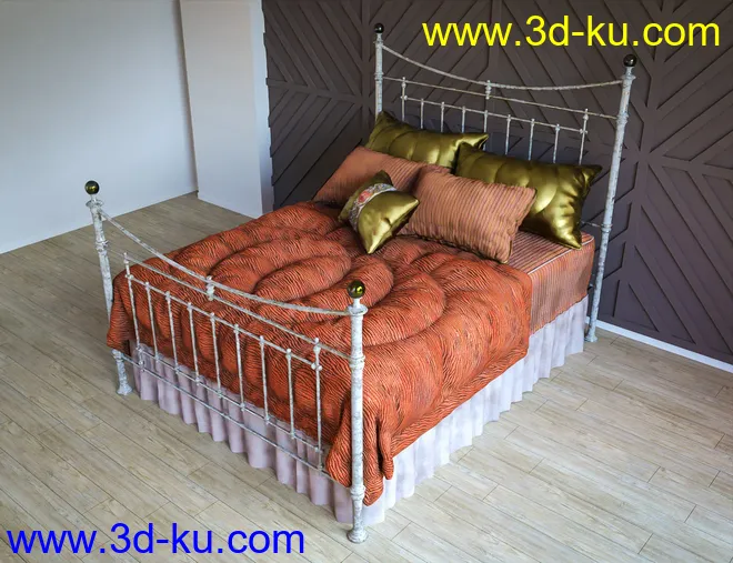 Antique Bed Textures模型的图片9