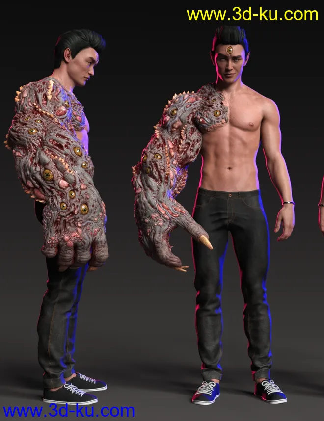Arm of the Demon King for Genesis 8.1 Males模型的图片1