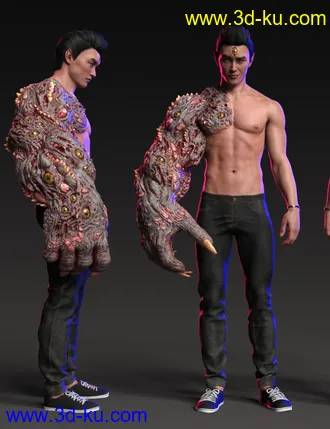 3D打印模型Arm of the Demon King for Genesis 8.1 Males的图片