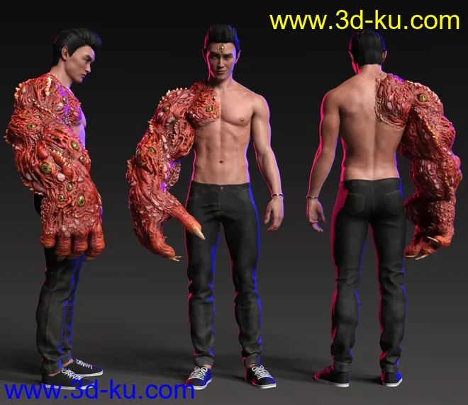 Arm of the Demon King for Genesis 8.1 Males模型的图片2