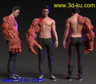 3D打印模型Arm of the Demon King for Genesis 8.1 Males的图片
