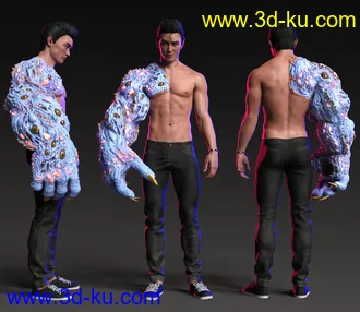 3D打印模型Arm of the Demon King for Genesis 8.1 Males的图片