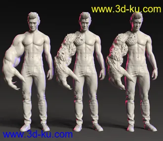 3D打印模型Arm of the Demon King for Genesis 8.1 Males的图片