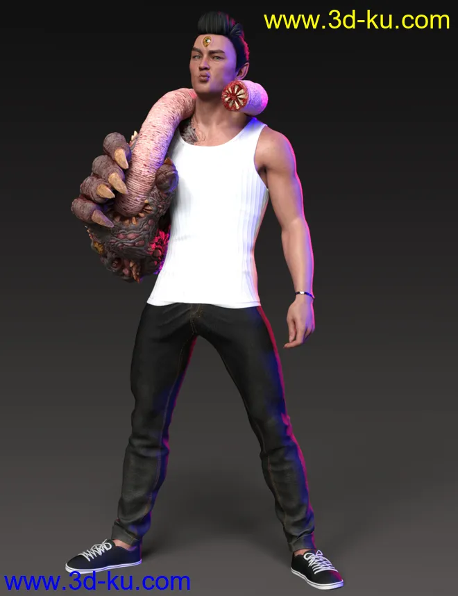 Arm of the Demon King for Genesis 8.1 Males模型的图片8