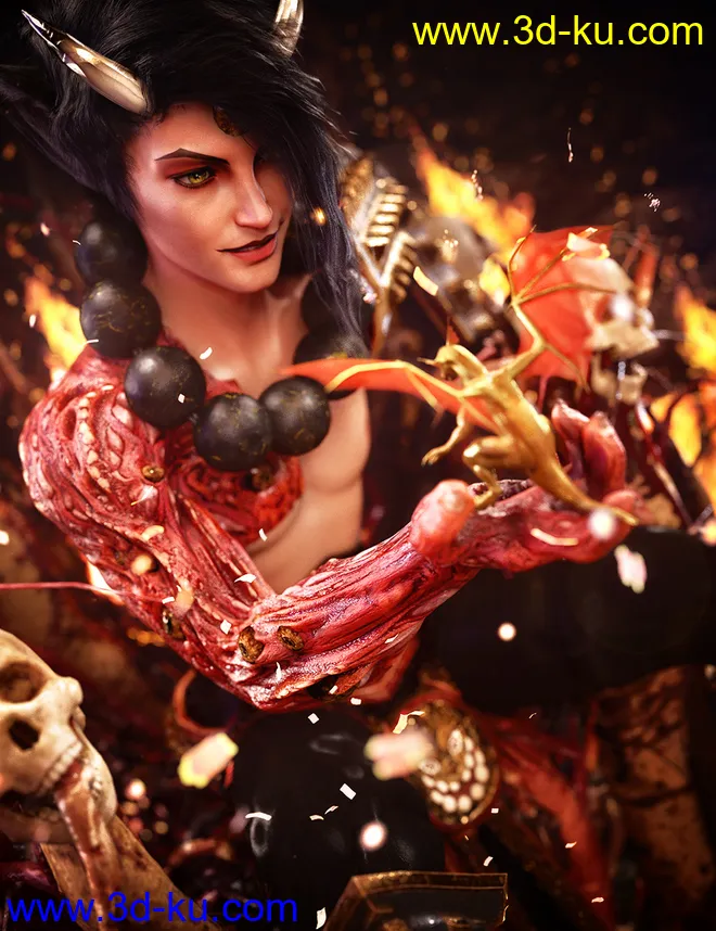 Arm of the Demon King for Genesis 8.1 Males模型的图片9