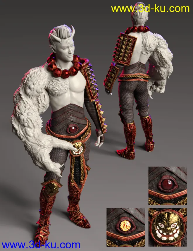 Arm of the Demon King Outfit Textures模型的图片2