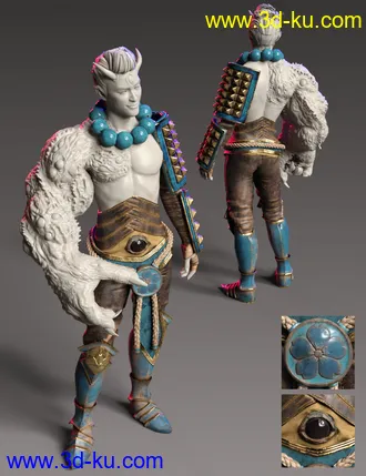 3D打印模型Arm of the Demon King Outfit Textures的图片