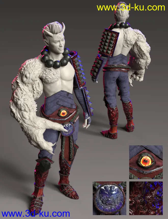 Arm of the Demon King Outfit Textures模型的图片4