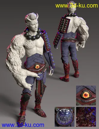3D打印模型Arm of the Demon King Outfit Textures的图片