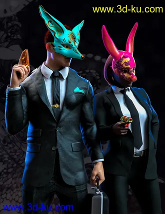 3D打印模型Artisan Festival Masks Add-On的图片