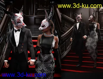 Artisan Festival Masks for Genesis 8模型的图片36