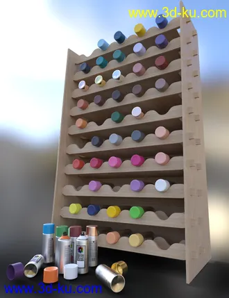 3D打印模型Artist Spray Paint Set的图片