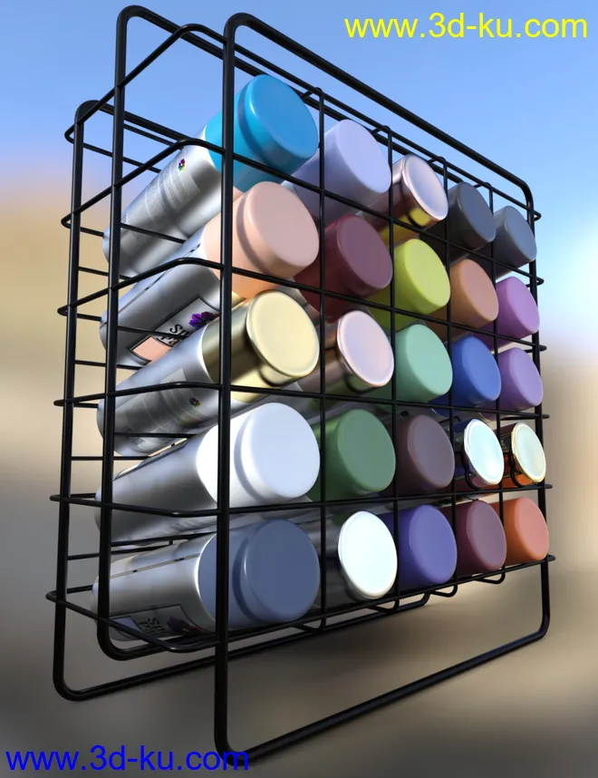 Artist Spray Paint Set模型的图片5