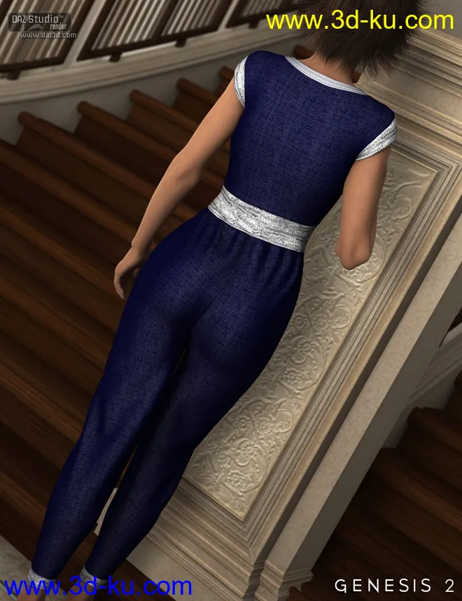 Ashleigh Jumpsuit for Genesis 2 Female(s)模型的图片5