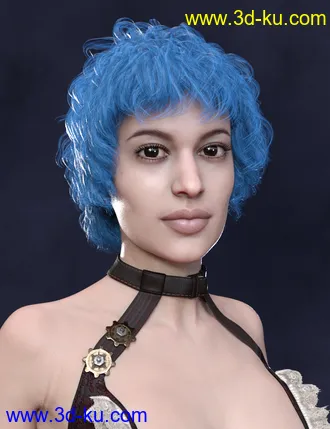 3D打印模型Ava Hair for Genesis 8 Females的图片