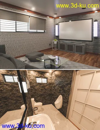 3D打印模型Avil Entertainment Room的图片