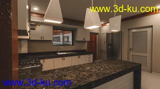 3D打印模型Avil Kitchen Dining Room的图片