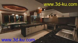 3D打印模型Avil Kitchen Dining Room的图片