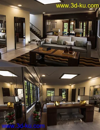 3D打印模型Avil Living Room的图片