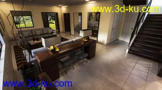 3D打印模型Avil Living Room的图片