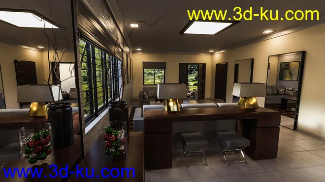 Avil Living Room模型的图片5