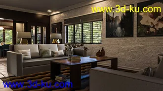 3D打印模型Avil Living Room的图片