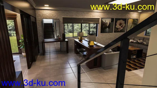 Avil Living Room模型的图片7