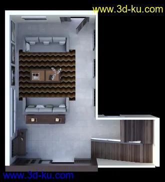 3D打印模型Avil Living Room的图片