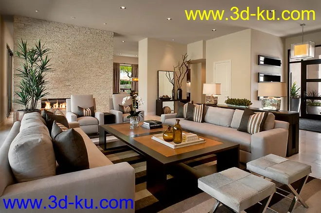 Avil Living Room模型的图片10
