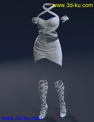 3D打印模型Awerie Outfit for Genesis 8 Female(s)的图片