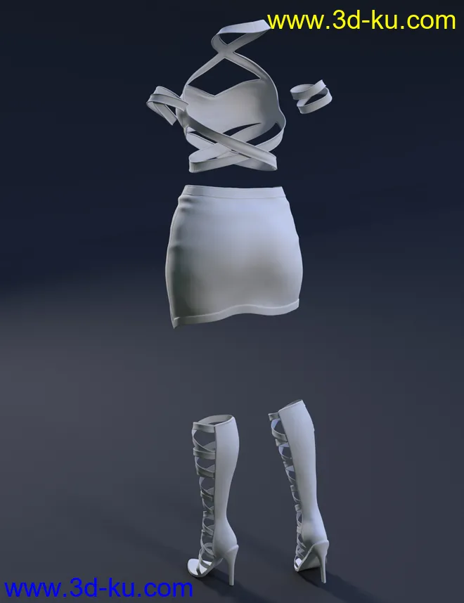 Awerie Outfit for Genesis 8 Female(s)模型的图片3