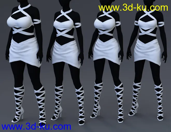 Awerie Outfit for Genesis 8 Female(s)模型的图片6