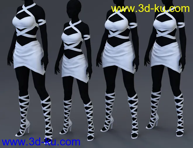 Awerie Outfit for Genesis 8 Female(s)模型的图片7