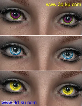 3D打印模型Awesome Fantasy Eyes的图片