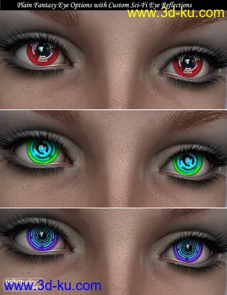 3D打印模型Awesome Fantasy Eyes的图片