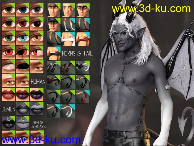 Azazel for Genesis 8.1 Male模型的图片4